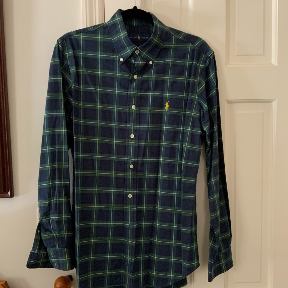 Long sleeve button down.